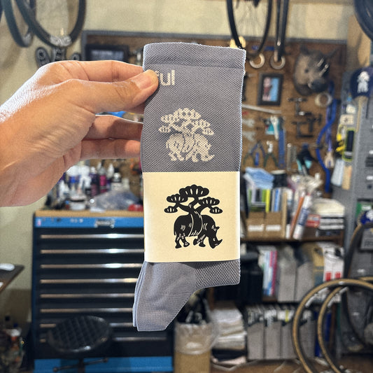 SOLID BONSAI SOCKS Cement Grey